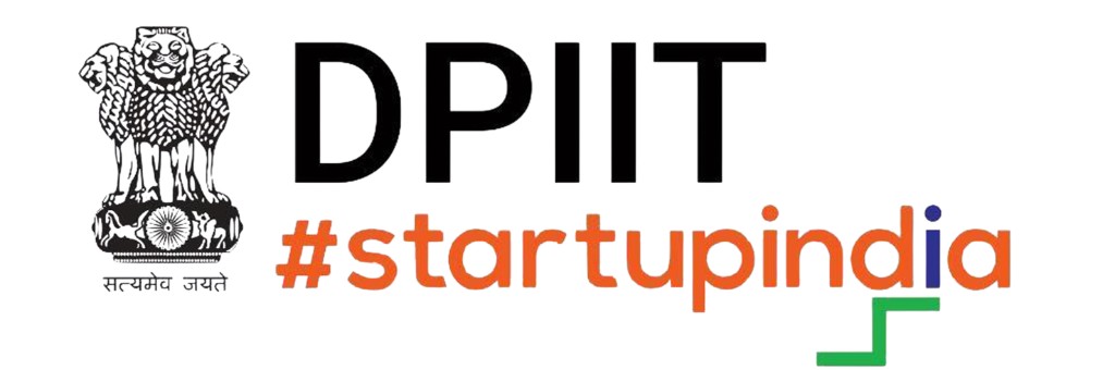Government of India emblem with DPIIT and Startup India recognition